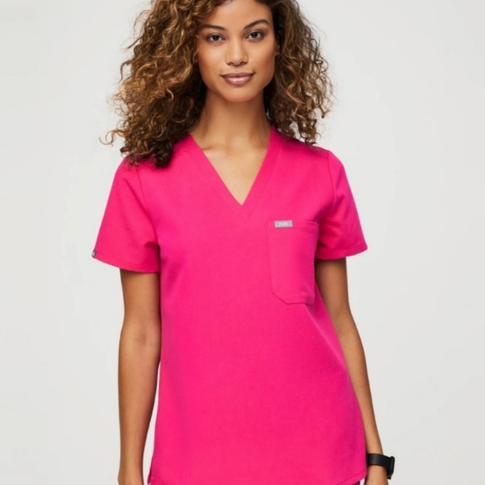 Figs Shocking Pink XS set